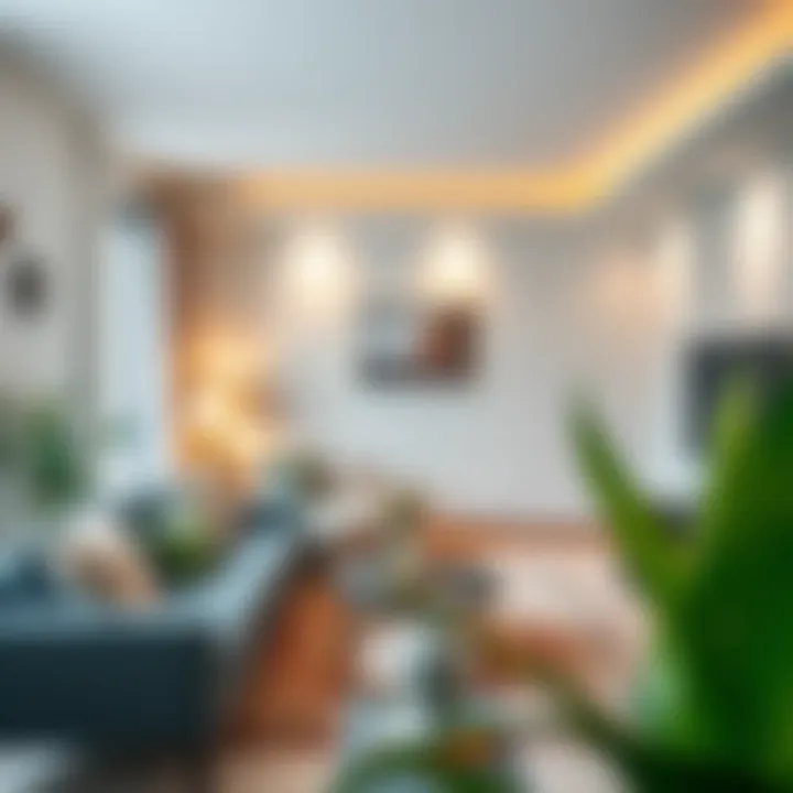Stylish Living Room in a Furnished 1 BHK Cozy furnished living room in a 1 BHK flat