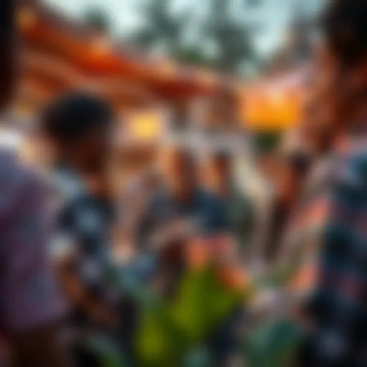 Community gathering promoting social interaction and unity