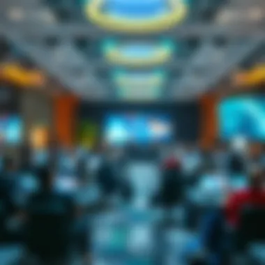 A technology-driven conference with innovative displays