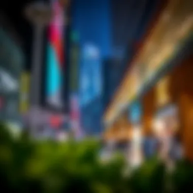 Vibrant commercial activities taking place at the Hamdan Center