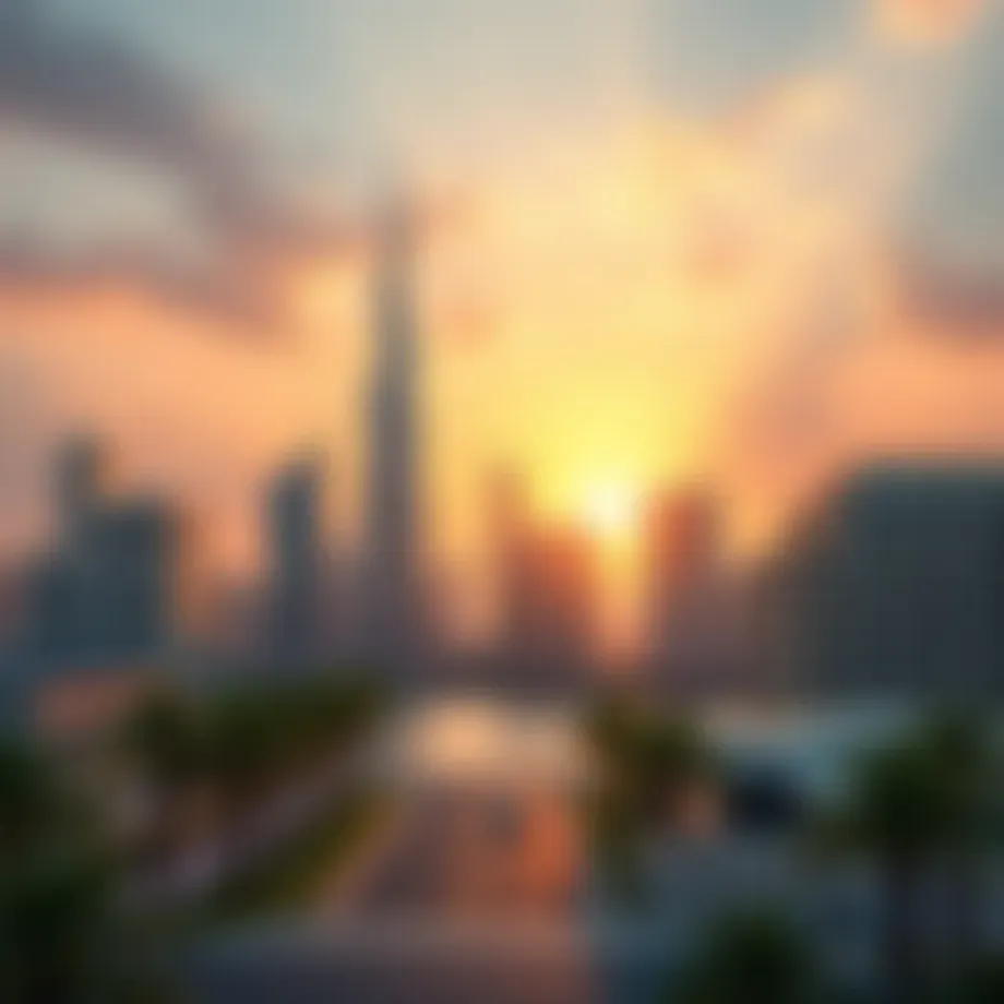 Stunning skyline of Hartland Dubai showcasing luxury residences