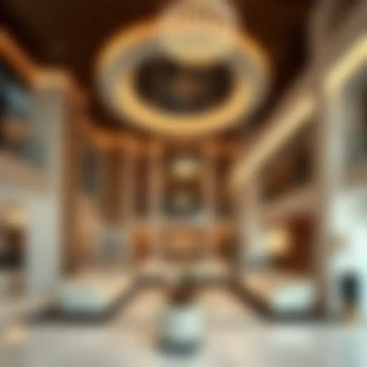 Interior design showcasing the elegant and modern spaces within the Hudaiba Awards Building