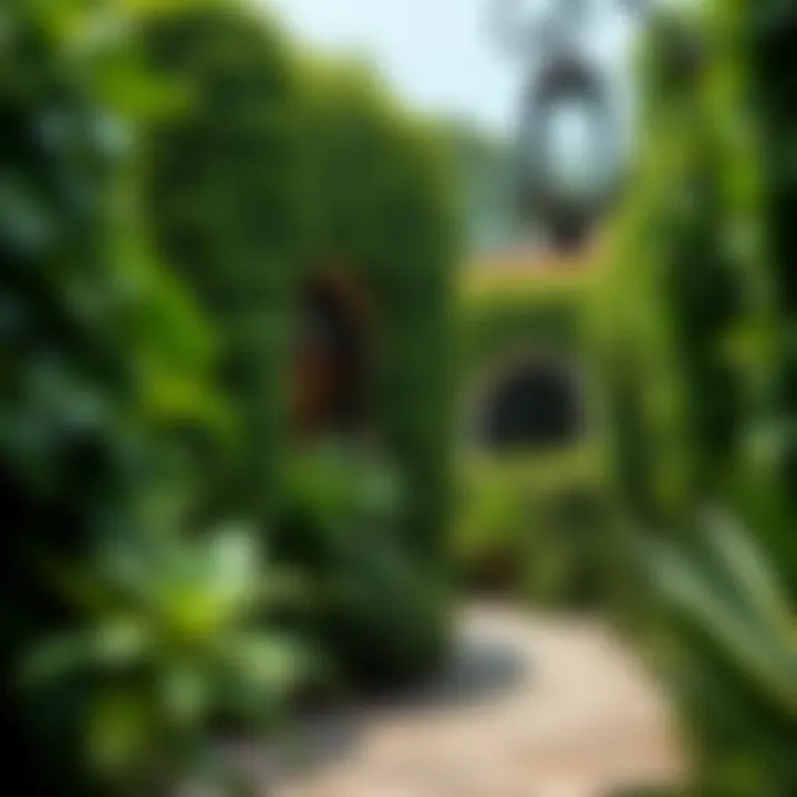 Lush greenery of Ivy Gardens showcasing diverse plant species