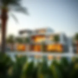 Exterior view of Le Solarium showcasing modern architecture