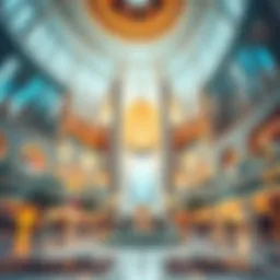 Stunning architecture of the Mall of the Emirates