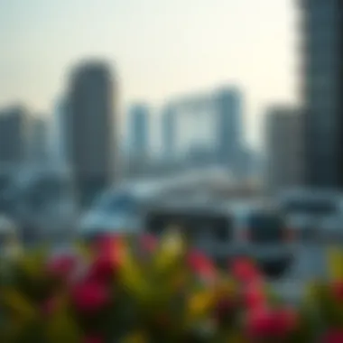 Surrounding developments near the Mall of the Emirates Metro Station