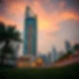 Stunning view of Maryah Tower showcasing its architectural brilliance