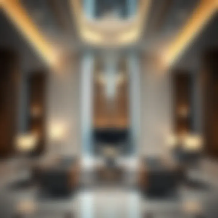 Luxury Interior of Maryah Tower Interior design of Maryah Tower reflecting luxury and modernity