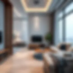 Modern studio interior in Al Nahda