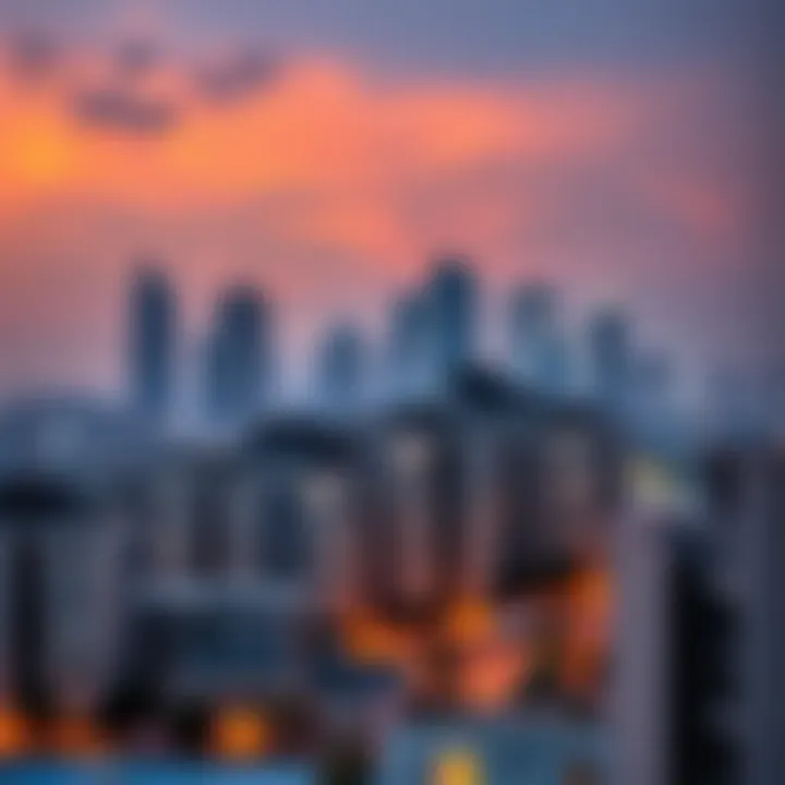 View of Al Nahda neighborhood skyline