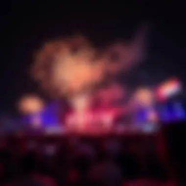 A vibrant celebration of UAE National Day with fireworks lighting up the sky