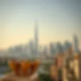 Skyline view of Dubai showcasing modern architecture