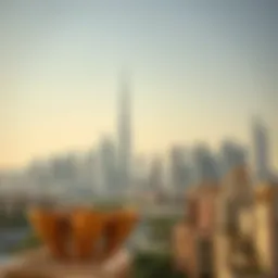 Skyline view of Dubai showcasing modern architecture