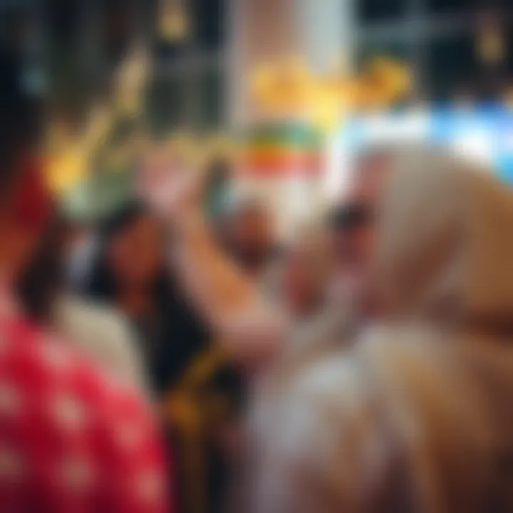 Cultural event celebrating diversity in the expat community, featuring various nationalities