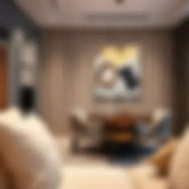 Chic Dining Space for Renters Dining area in a stylish studio apartment