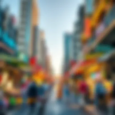 Dynamics of Dubai's Real Estate Market Vibrant Dubai market scene illustrating real estate dynamics