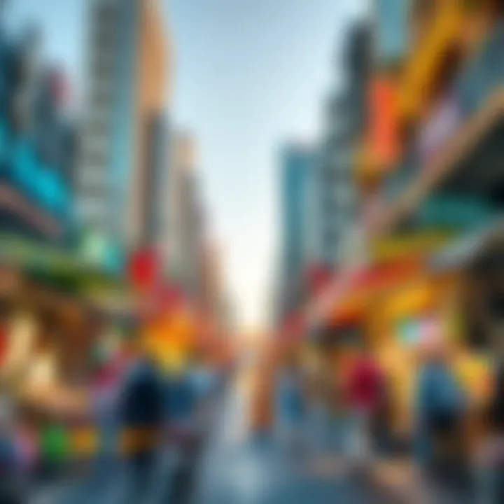 Dynamics of Dubai's Real Estate Market Vibrant Dubai market scene illustrating real estate dynamics