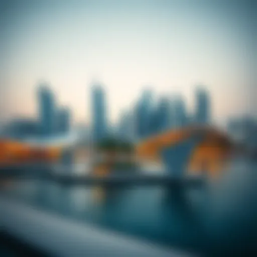 Modern skyline of Dubai showcasing architectural innovation