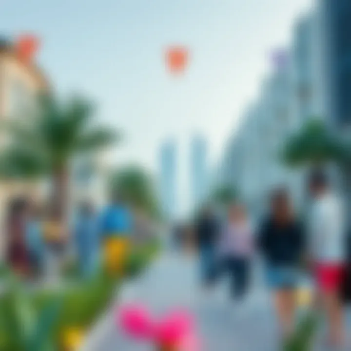 Diverse community enjoying outdoor leisure activities