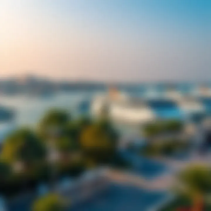 Scenic view of nearby attractions around Port Rashid, enhancing the travel experience