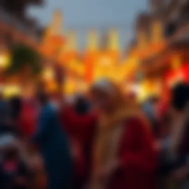 Vibrant Community Celebrations During Ramadan Community event showcasing cultural festivities