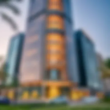 Sahara Tower facade showcasing modern architecture