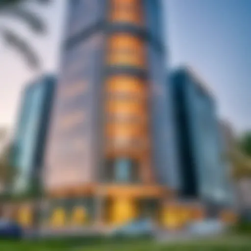 Sahara Tower facade showcasing modern architecture