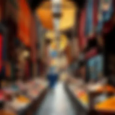 Cultural Richness of Dubai's Souks Traditional souk filled with vibrant textiles and spices