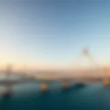 Aerial view of Reem Island bridges showcasing their intricate design
