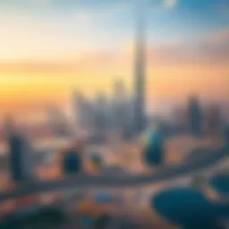Panoramic view of Dubai skyline illustrating economic growth