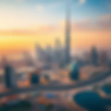 Panoramic view of Dubai skyline illustrating economic growth