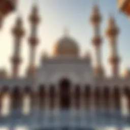 Intricate mosque architecture in Dubai
