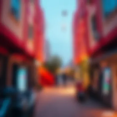 Vibrant neighborhood atmosphere near The Nook Dubai