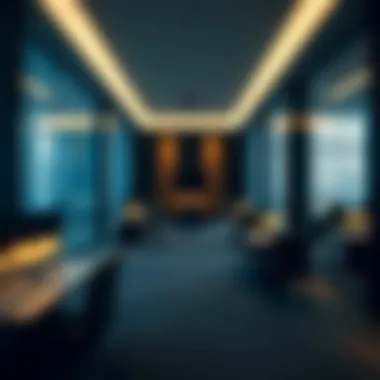 Modern Office Spaces in the Single Business Tower Interior shot highlighting the modern office spaces within the Single Business Tower