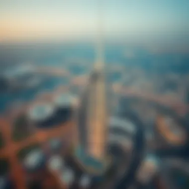 Aerial view of U Bora Tower showcasing its stunning architectural design