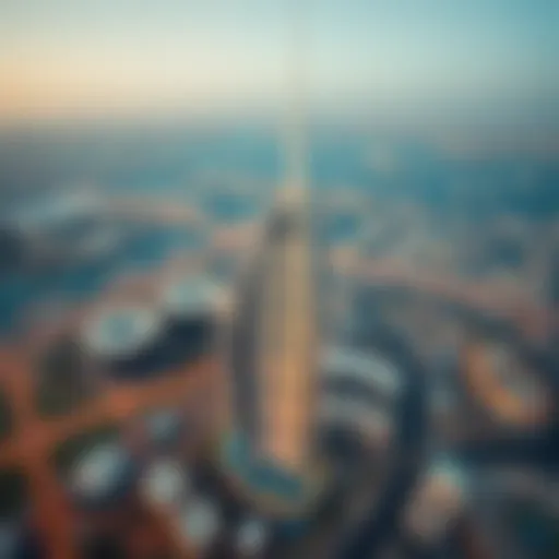 Aerial view of U Bora Tower showcasing its stunning architectural design