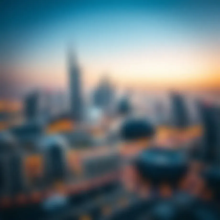 A panoramic view of iconic UAE skyline