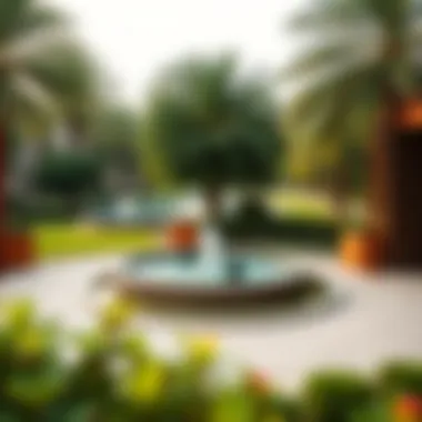 Breathtaking Panorama of Umm Al Emarat Park A panoramic view of Umm Al Emarat Park showcasing its lush greenery and tranquil water features