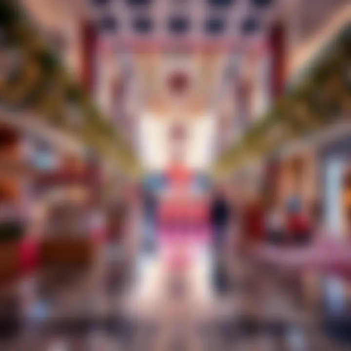 Special Event at Dubai Mall Special event setup at Dubai Mall, showcasing festive decorations and activities