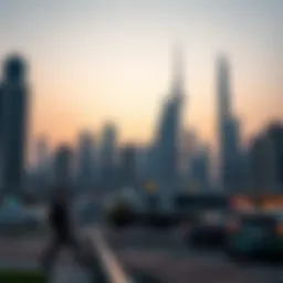 A vibrant skyline of Dubai showcasing modern architecture
