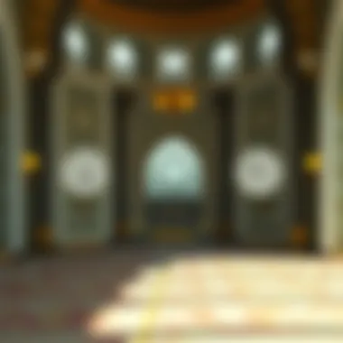 An illustration showing the calculation of prayer times