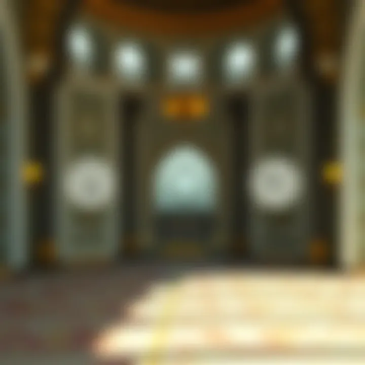 An illustration showing the calculation of prayer times