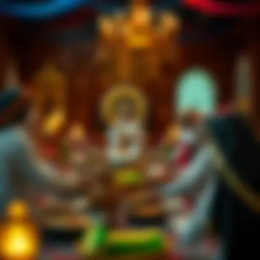 Traditional Iftar setup