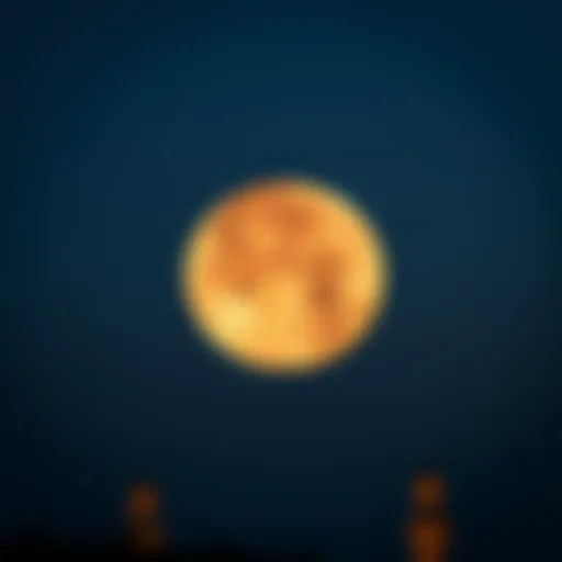 Lunar calendar highlighting Ramadan