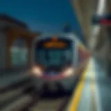 Dubai Metro train arriving at a station