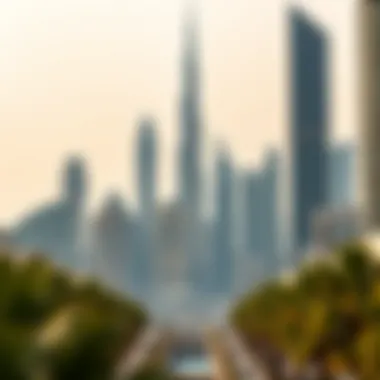 Downtown Dubai: Heart of Wealth and Prestige The iconic skyline of Downtown Dubai with the Burj Khalifa in the foreground