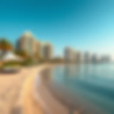 Palm Jumeirah: A Luxurious Island Paradise The serene waterfront of Palm Jumeirah with luxury resorts and private beaches