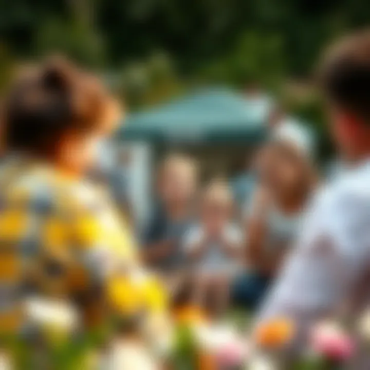 Engaging Community Life in Mudon Family enjoying a community event in Mudon