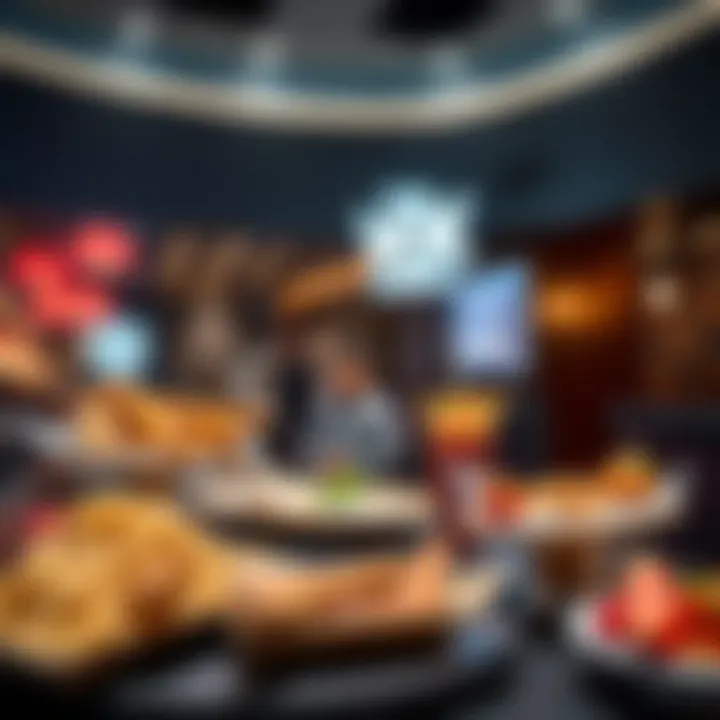 Diverse food offerings available at Vox Cinema