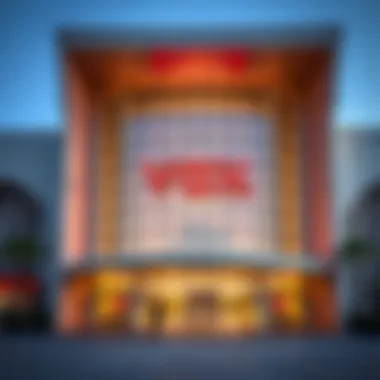 Exterior view of Vox Cinema showcasing modern architecture